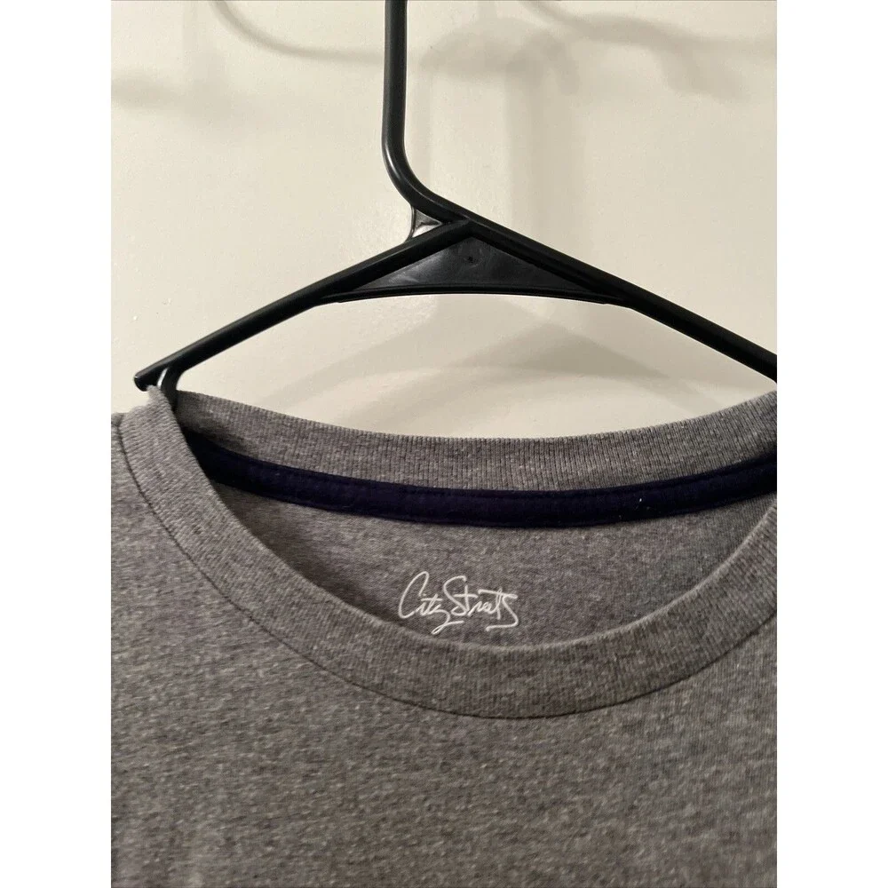 City Streets Boys Short Sleeve T-Shirt Graphic Size L 14/16 Gray